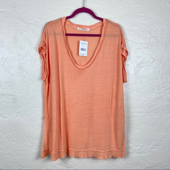 Sun Tee In Peach Pit 